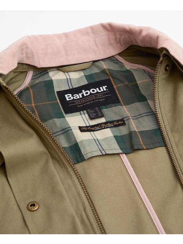 Barbour Women's Modern Beadnell Casual Jacket - Bleached Olive/Ancient/Gardenia Image 8