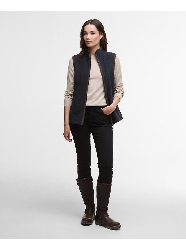 Barbour Women's Country Colton Fleece Gilet - Navy Image 3