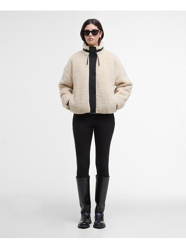 Barbour International Women's Palma Fleece - Jasmine/Black Image 3