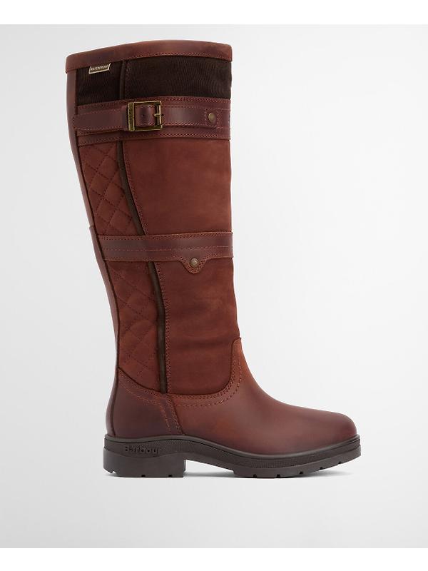Barbour Women's Beaconsfield Tall Boots - Mahogony/Choc Nubuck Image 2