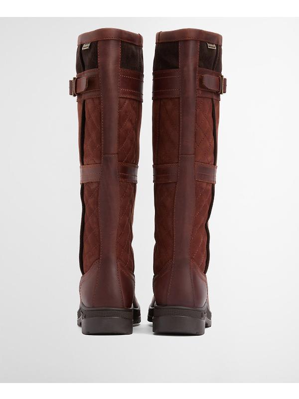 Barbour Women's Beaconsfield Tall Boots - Mahogony/Choc Nubuck Image 4