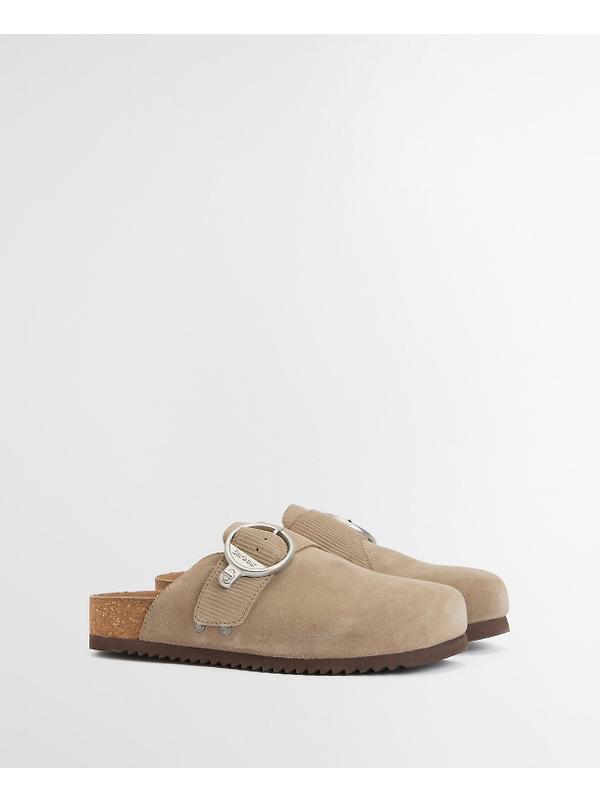 Barbour Women's Kyra Closed Toe Sandals - Taupe Suede Image 9