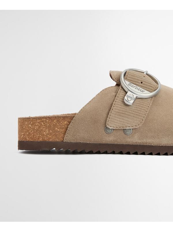 Barbour Women's Kyra Closed Toe Sandals - Taupe Suede Image 5