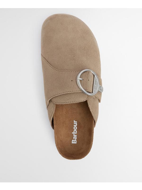 Barbour Women's Kyra Closed Toe Sandals - Taupe Suede Image 7
