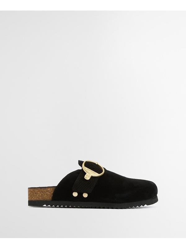 Barbour Women's Kyra Closed Toe Sandals - Black Suede Image 2