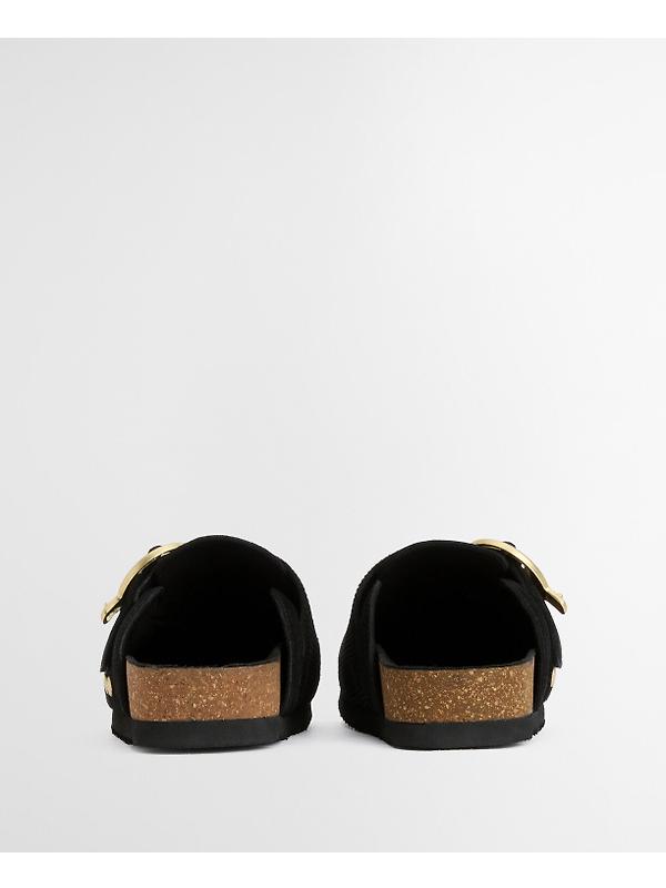 Barbour Women's Kyra Closed Toe Sandals - Black Suede Image 3