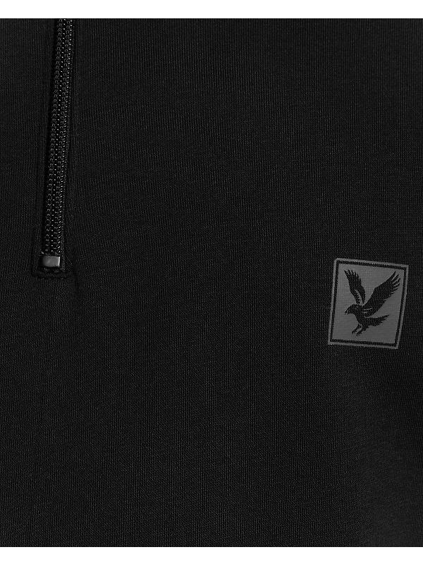 Lyle & Scott Men's Loungewear 1/4 Zip Sweatshirt -  Jet Black Image 6