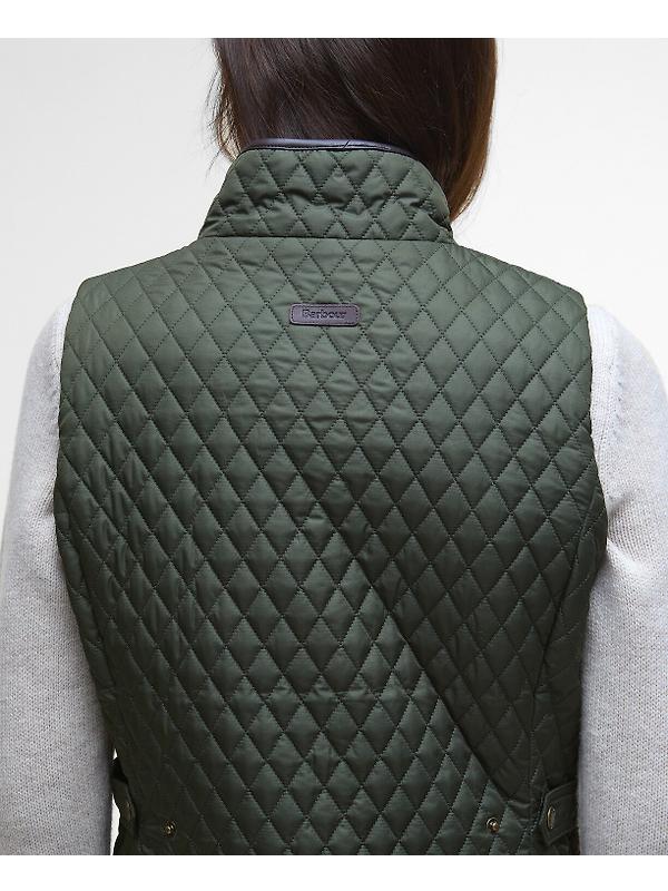Barbour Women's Dahlia Quilted Gilet - Olive Image 6