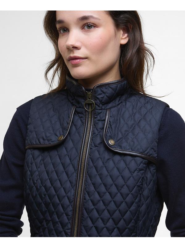 Barbour Women's Dahlia Quilted Gilet - Dark Navy Image 5