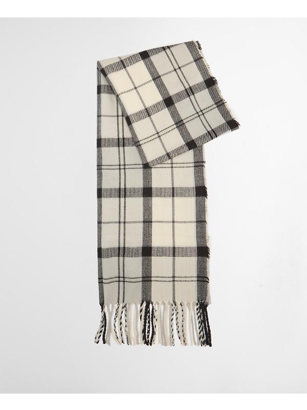 Barbour Women's Dover Pom Beanie & Hailes Scarf Gift Set - Monochrome Tartan Image 6