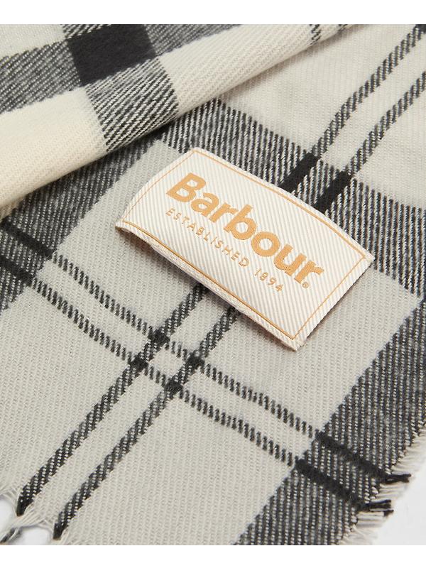 Barbour Women's Dover Pom Beanie & Hailes Scarf Gift Set - Monochrome Tartan Image 9