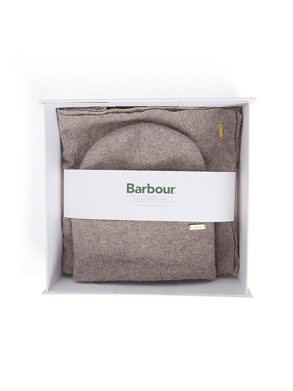 Barbour Women's Winona Beanie and Scarf Gift Set - Taupe Image 10