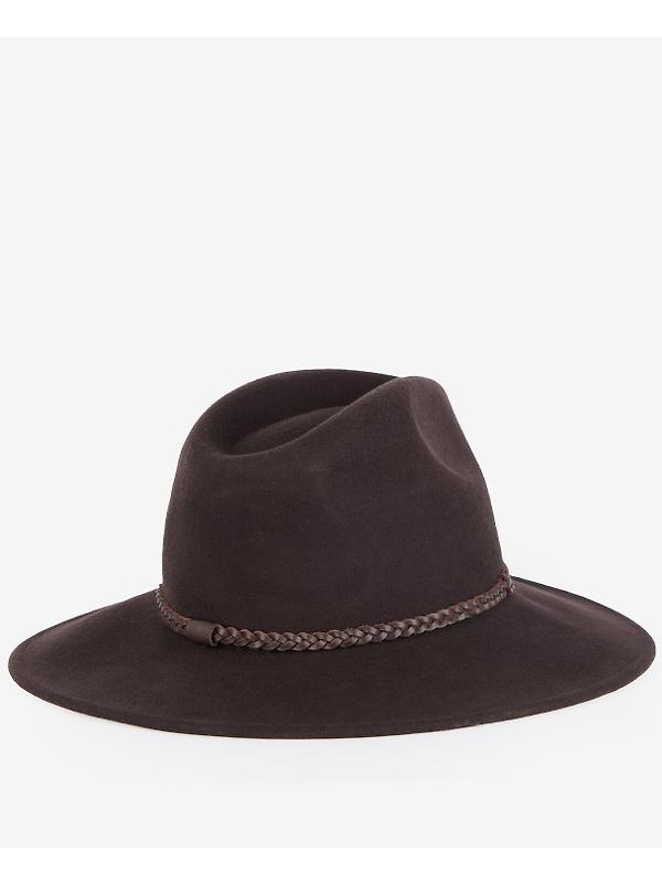 Barbour Women's Tack Fedora Hat - Chocolate/Praline Image 3