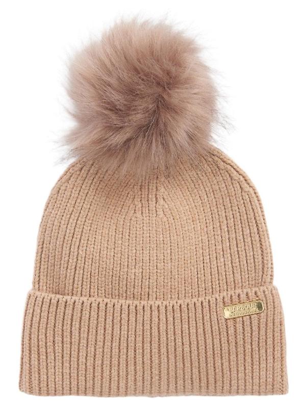 Product image of Barbour International Women's Mallory Pom Beanie - Light Trench