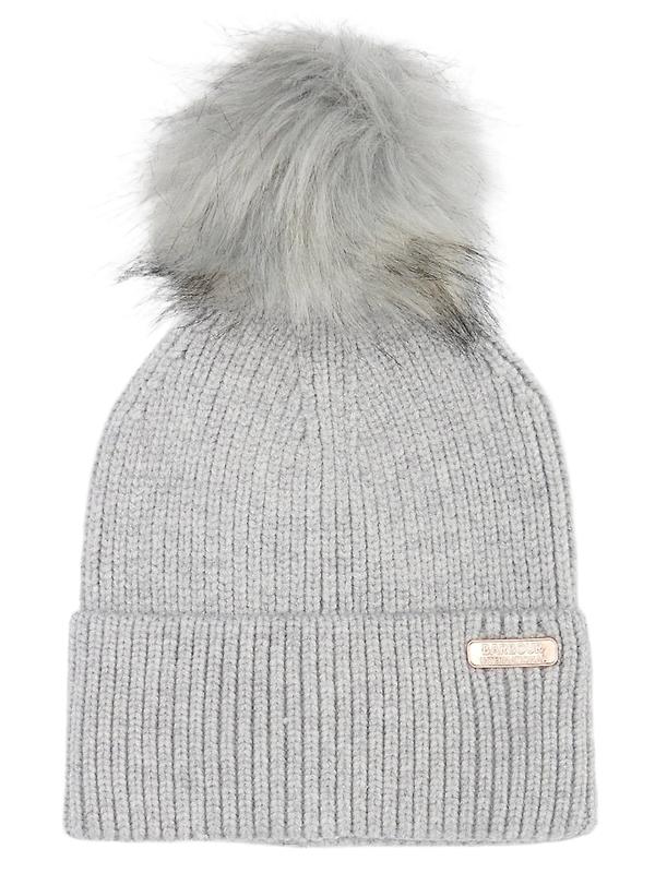 Product image of Barbour International Women's Mallory Pom Beanie - Light Grey