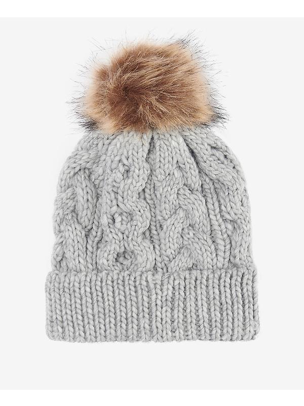 Barbour Women's Penshaw Cable-Knit Beanie - Classic Grey Image 2