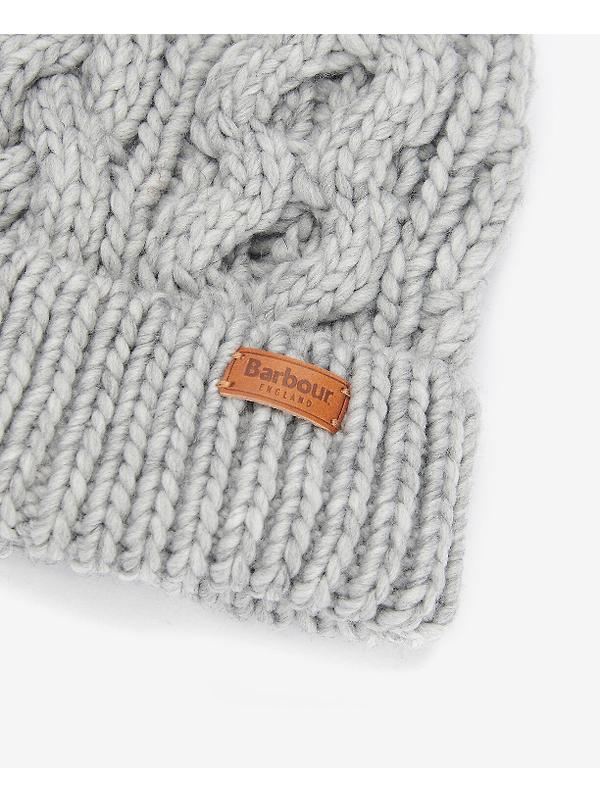 Barbour Women's Penshaw Cable-Knit Beanie - Classic Grey Image 3