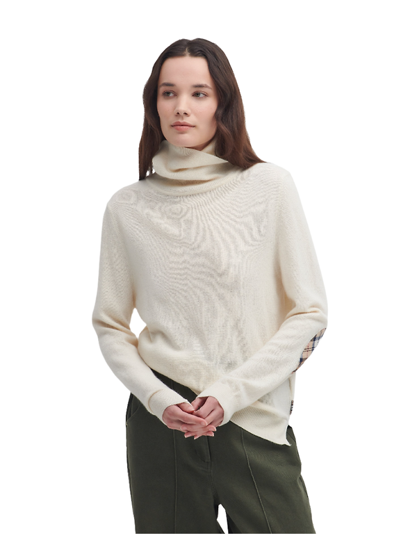 Barbour Women's Pendle Roll Neck Sweater - Ecru Image 3