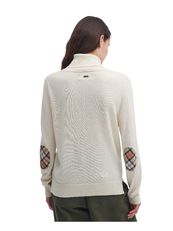 Barbour Women's Pendle Roll Neck Sweater - Ecru Image 4