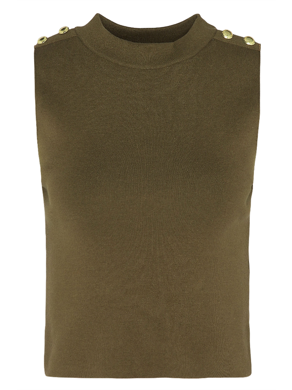 Barbour International Women's Laia Knitted Sweater Vest - Green Product Image