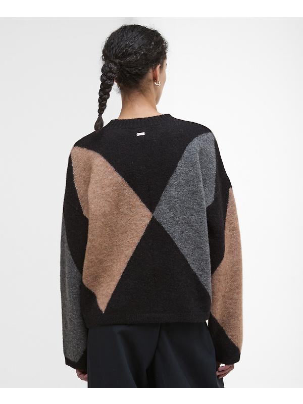 Barbour Women's Sabrina Crew Neck Jumper - Multi Image 4