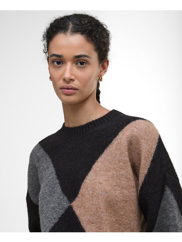 Barbour Women's Sabrina Crew Neck Jumper - Multi Image 5