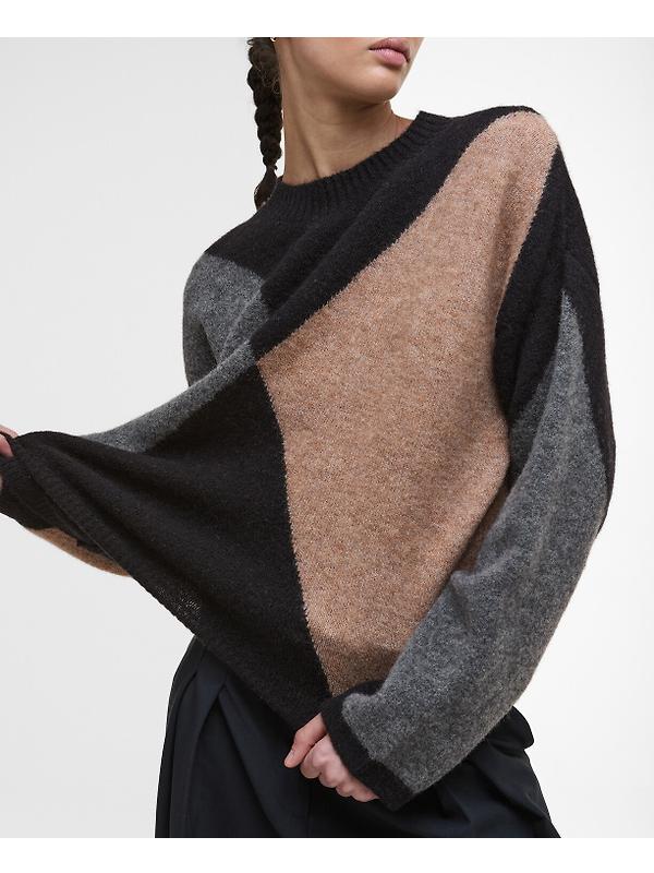 Barbour Women's Sabrina Crew Neck Jumper - Multi Image 6