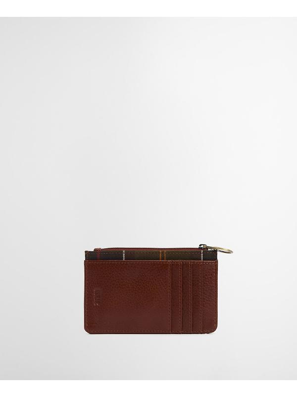 Barbour Women's Alder Leather Card Holder - Brown/Classic Image 3