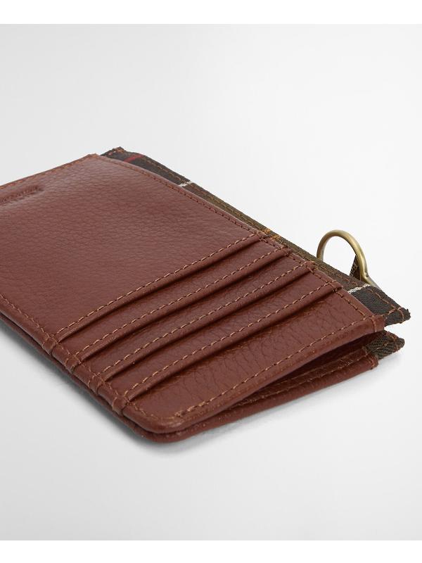 Barbour Women's Alder Leather Card Holder - Brown/Classic Image 6