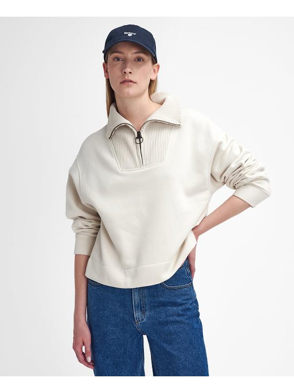 Barbour Women's Fleur Sweatshirt - Ecru Image 3