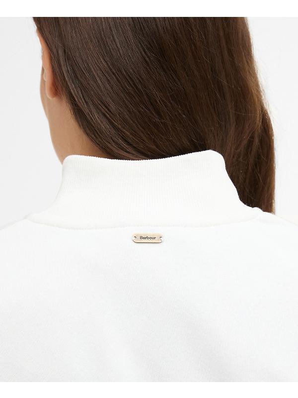 Barbour Women's Cynthia Half Zip Sweatshirt - Cloud Image 6