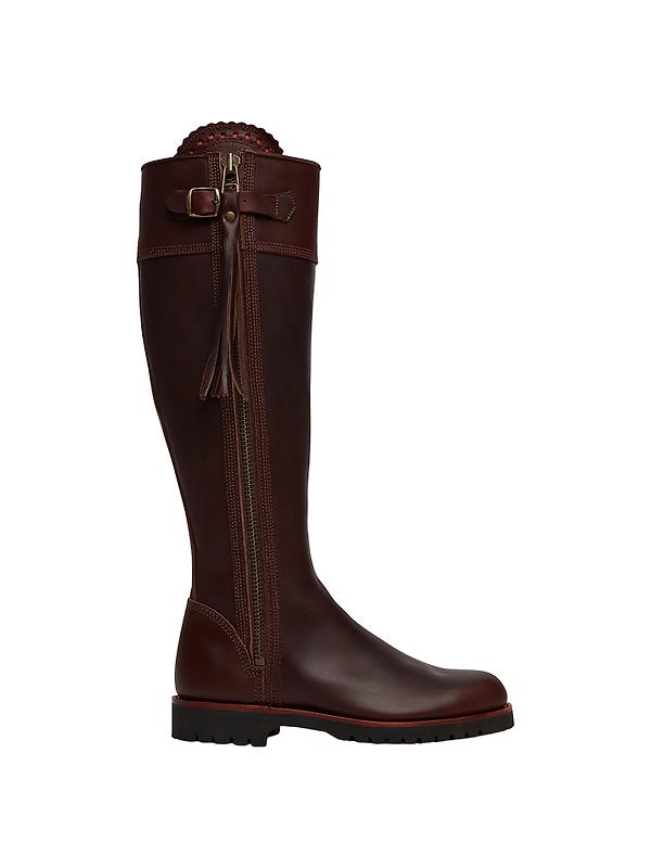 Penelope Chilvers Women's Long Tassel Boots Generous Fit - Conker Image 1