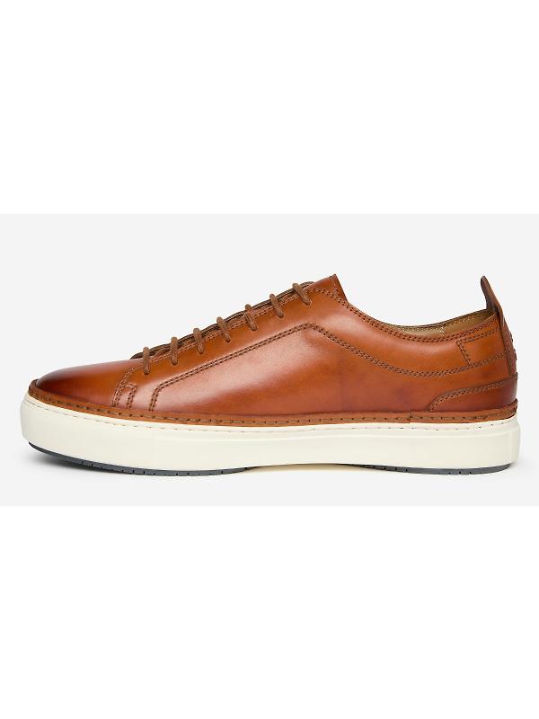 Oliver Sweeney Men's Lopes Calf Leather Cupsole Trainers - Tan Image 5