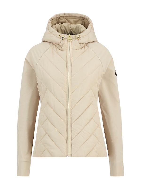 Barbour International Women's Dakota Quilted Sweat Jacket - Cement Image 1