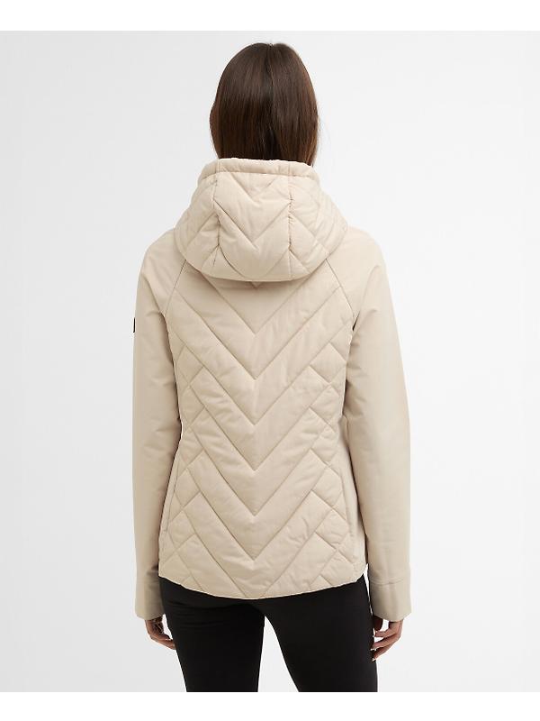 Barbour International Women's Dakota Quilted Sweat Jacket - Cement Image 4