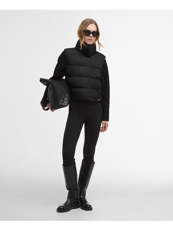 Barbour International Women's San Telmo Quilted Sweatshirt - Black Image 3