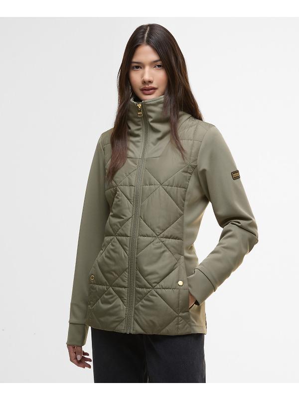 Barbour International Women's Kya Quilted Sweat Jacket - Dusky Khaki Image 2