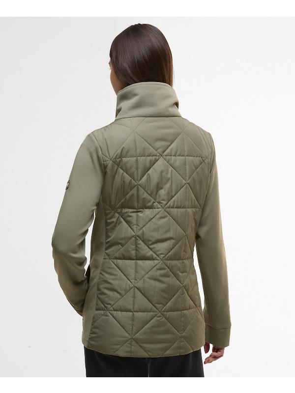 Barbour International Women's Kya Quilted Sweat Jacket - Dusky Khaki Image 4