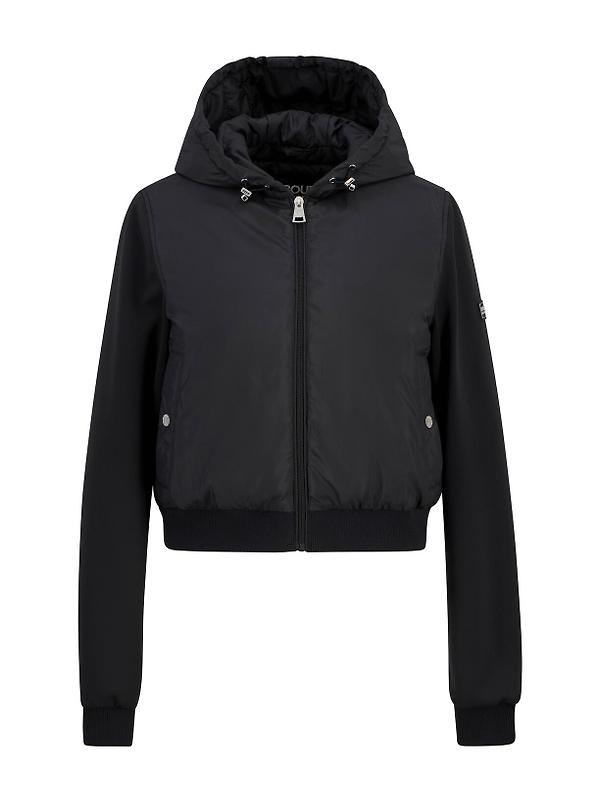 Barbour International Women's Equinox Quilted Sweat Jacket - Black Image 1