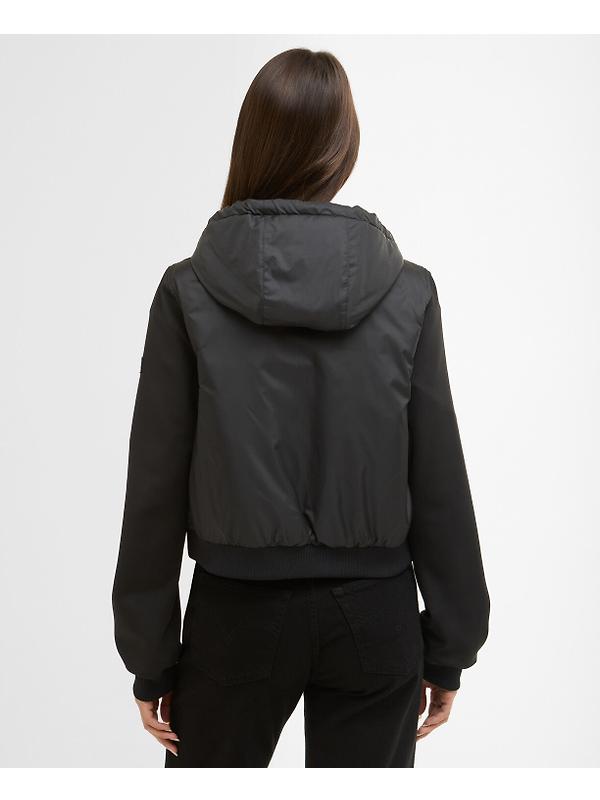 Barbour International Women's Equinox Quilted Sweat Jacket - Black Image 4