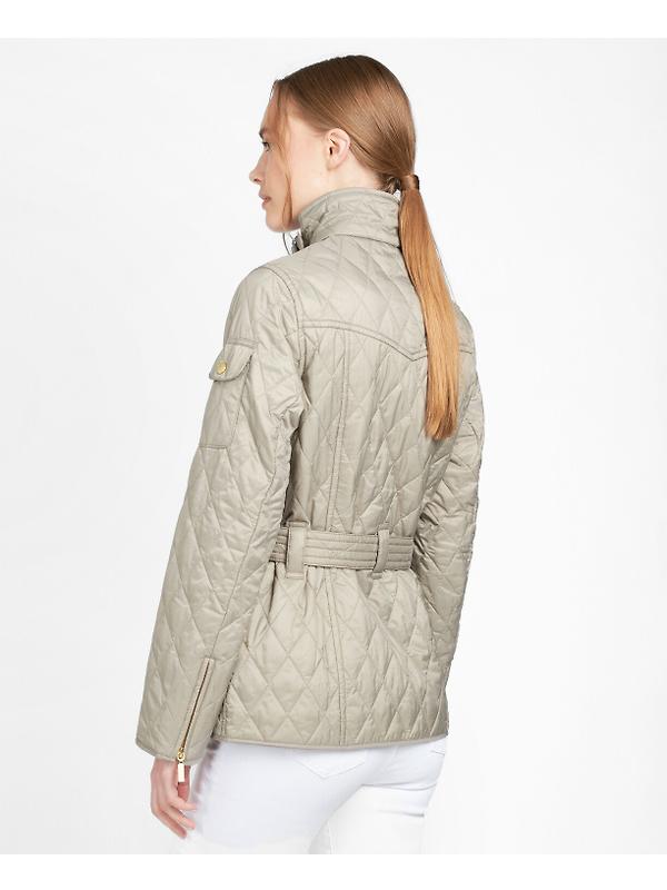 Barbour International Women's International Quilt Jacket - Taupe/Pearl Image 4