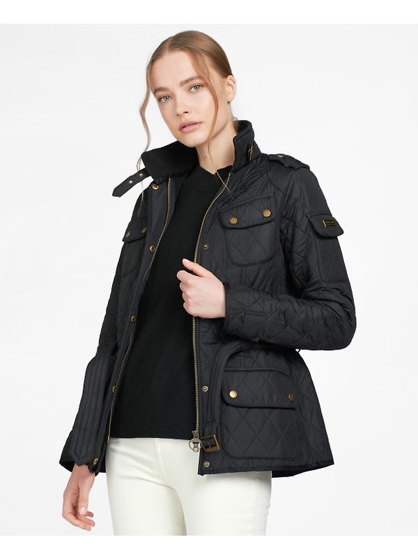 Barbour International Women's Tourer Polarquilt Jacket - Black/Black Image 2