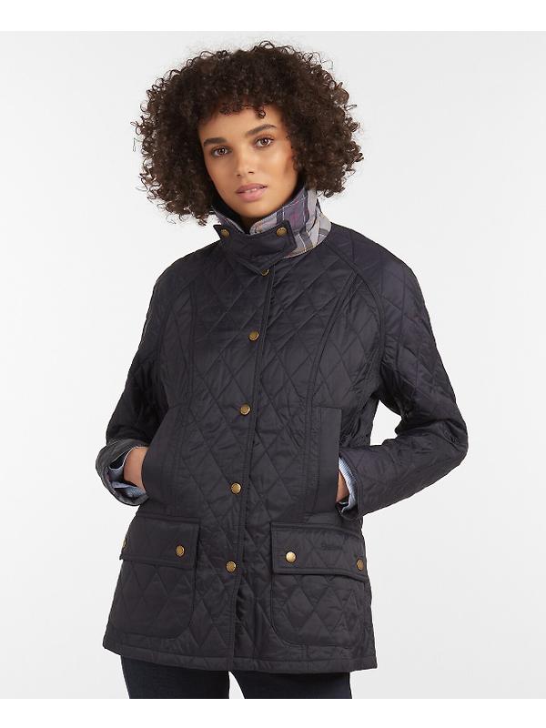 Barbour Women's Beadnell Quilted Jacket - Navy Image 9