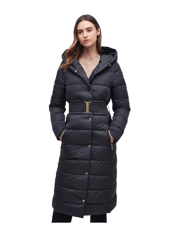 Barbour International Women's Track Line Quilted Jacket - Black Image 2