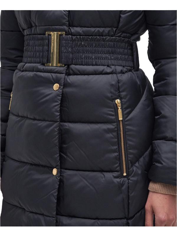 Barbour International Women's Track Line Quilted Jacket - Black Image 7