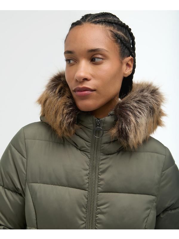 Barbour Women's Rosoman Quilted Jacket - Dusty Khaki Image 5