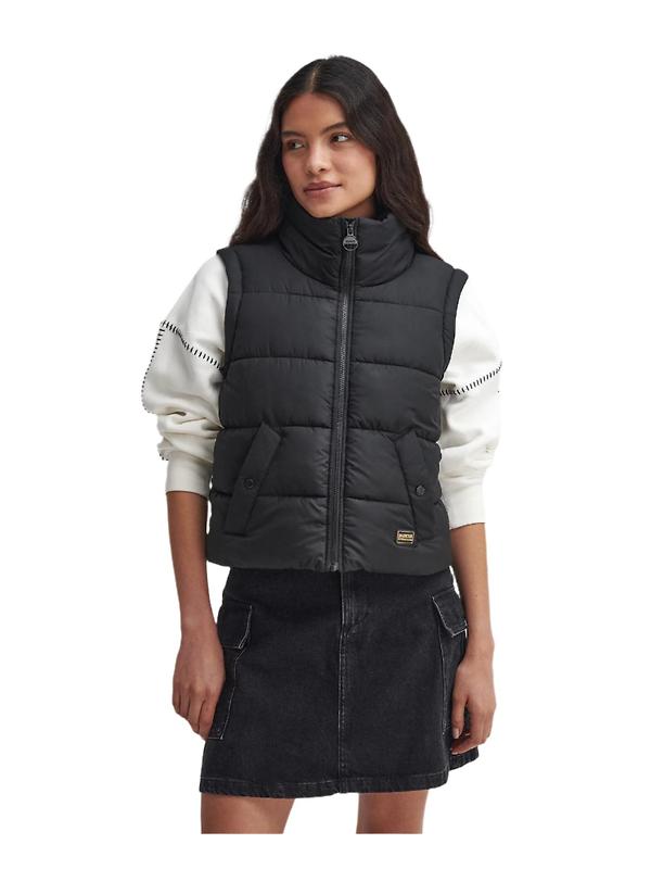 Barbour International Women's Webber Convertible Puffer Jacket -  Black Image 6
