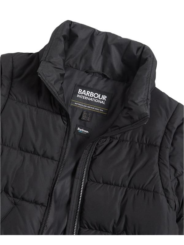 Barbour International Women's Webber Convertible Puffer Jacket -  Black Image 2