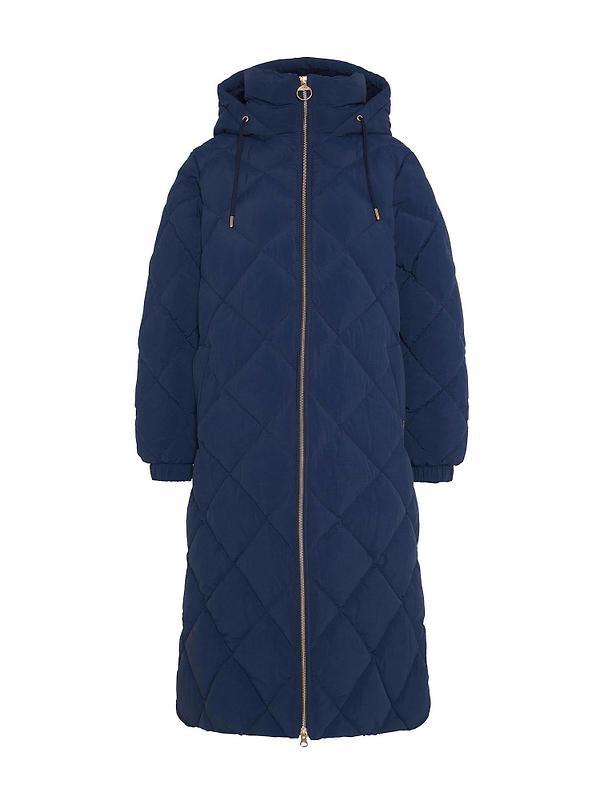 Product image of Barbour Women's Kirkton Longline Puffer Jacket - Navy/Classic