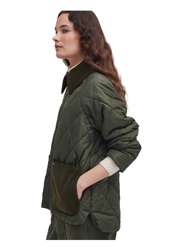 Barbour Women's Dalroy Quilted Jacket - Olive Image 5